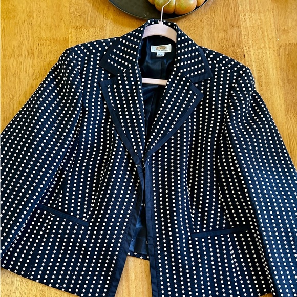 Talbots Jackets & Blazers - Talbots Black and Cream Women's Blazer